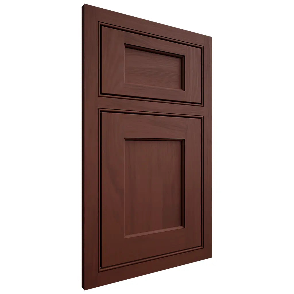 Shiloh Cabinetry Beaded Inset Square Flat Maple Plain Cut Sable Door