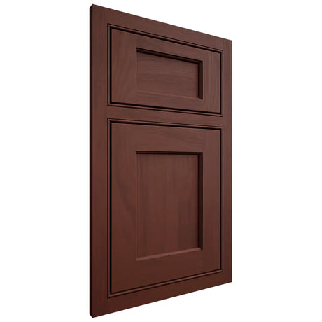 Shiloh Cabinetry Beaded Inset Square Flat Maple Plain Cut Sable Door