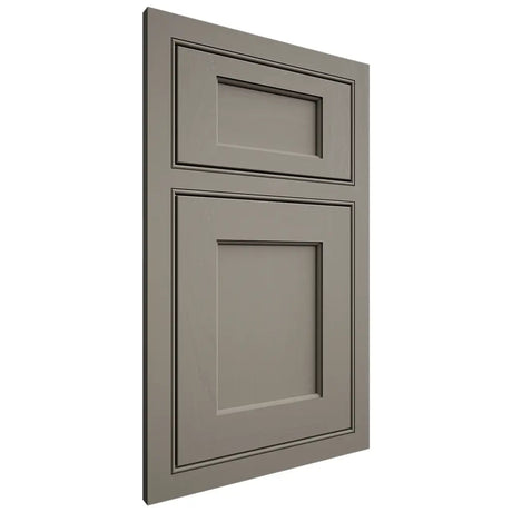 Shiloh Cabinetry Beaded Inset Square Flat Maple Plain Cut Thyme Door