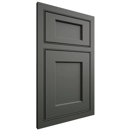 Shiloh Cabinetry Beaded Inset Square Flat Paintable Pewter Green Door