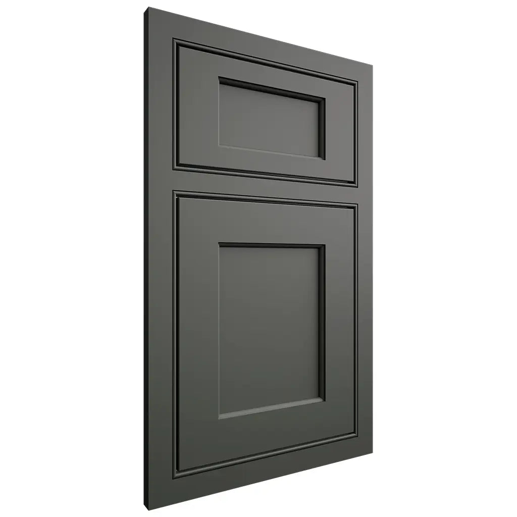 Shiloh Cabinetry Beaded Inset Square Flat Paintable Pewter Green Door