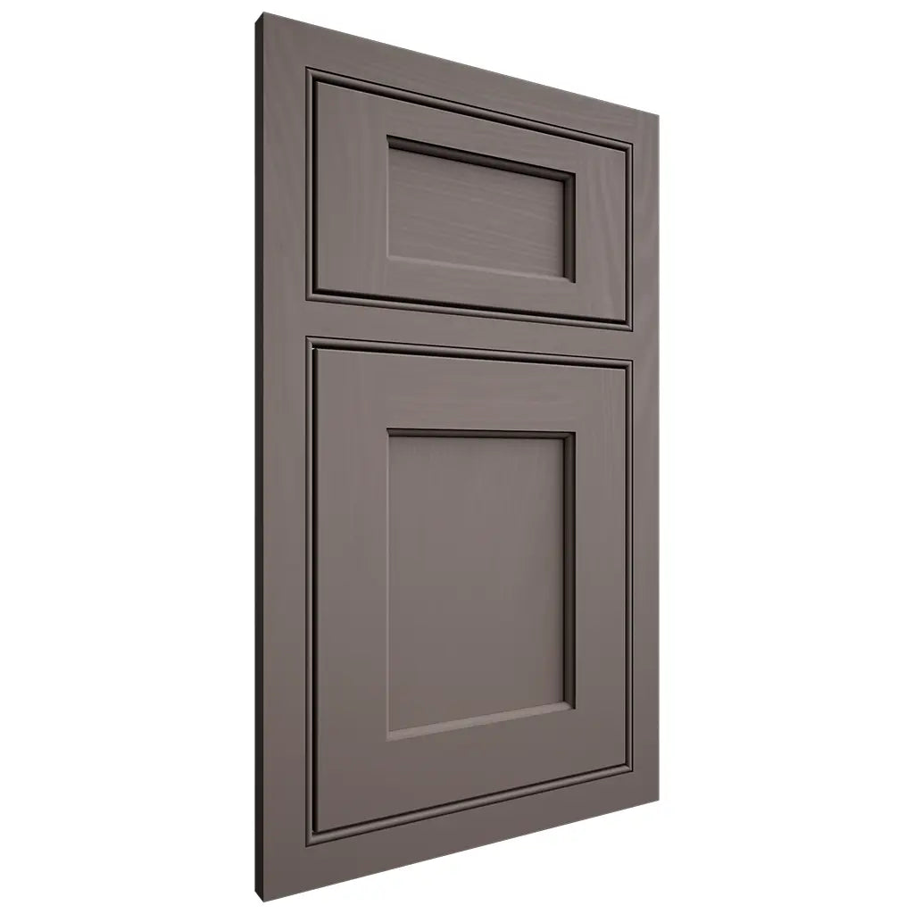 Shiloh Cabinetry Beaded Inset Square Flat Poplar Plain Cut Heatherstone Door
