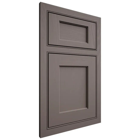 Shiloh Cabinetry Beaded Inset Square Flat Poplar Plain Cut Heatherstone Door