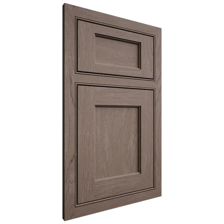 Shiloh Cabinetry Beaded Inset Square Flat Poplar Plain Cut River Rock Door