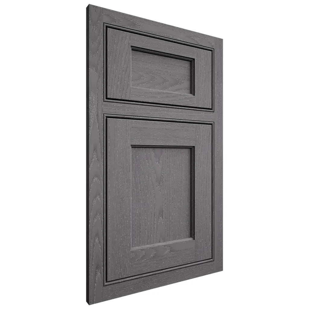 Shiloh Cabinetry Beaded Inset Square Flat Red Oak Plain Cut Cadet Door