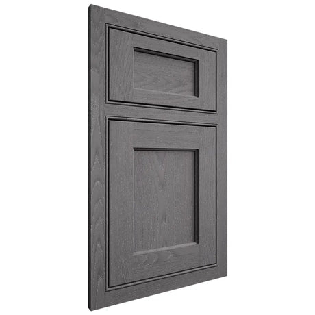 Shiloh Cabinetry Beaded Inset Square Flat Red Oak Plain Cut Cadet Door