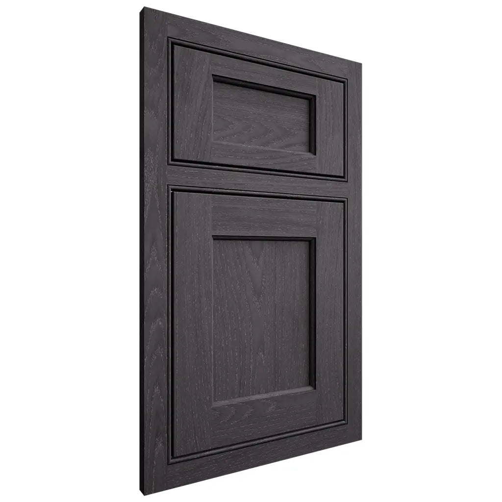 Shiloh Cabinetry Beaded Inset Square Flat Red Oak Plain Cut Harbor Door