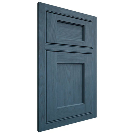 Shiloh Cabinetry Beaded Inset Square Flat Red Oak Plain Cut Hudson Door