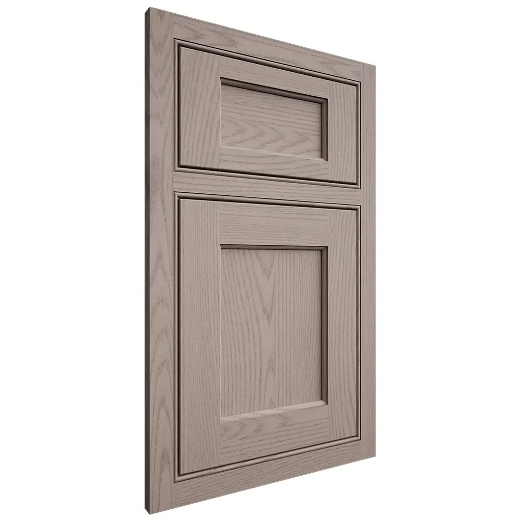 Shiloh Cabinetry Beaded Inset Square Flat Red Oak Plain Cut Sterling Door