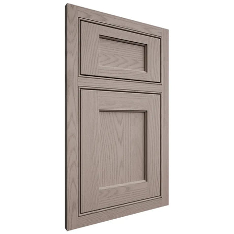 Shiloh Cabinetry Beaded Inset Square Flat Red Oak Plain Cut Sterling Door