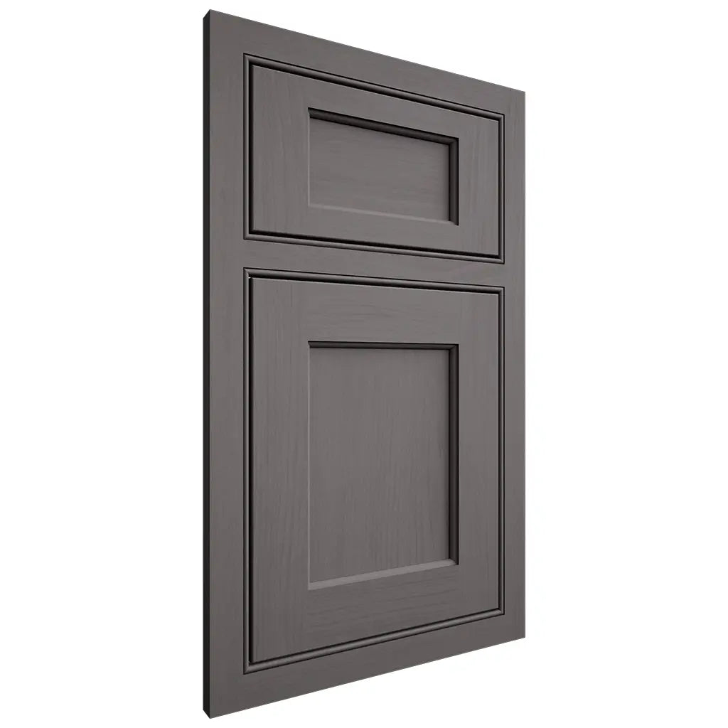 Shiloh Cabinetry Beaded Inset Square Flat Walnut Plain Cut Cadet Door