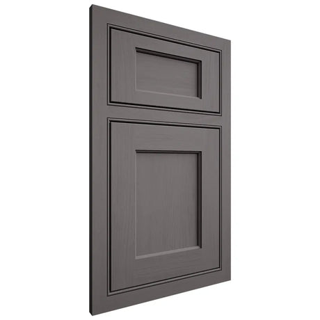 Shiloh Cabinetry Beaded Inset Square Flat Walnut Plain Cut Cadet Door