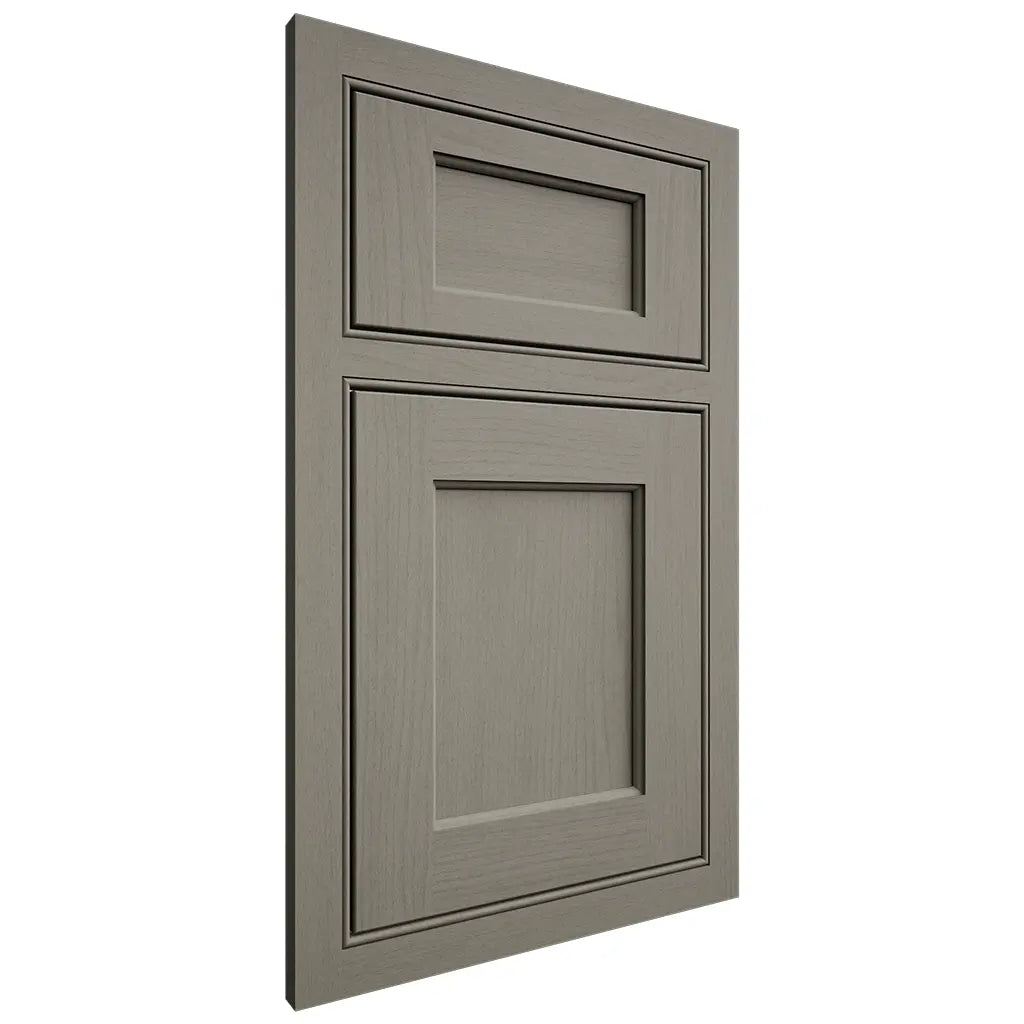 Shiloh Cabinetry Beaded Inset Square Flat Walnut Plain Cut Thyme Door