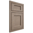 Shiloh Cabinetry Beaded Inset Square Flat White Oak Plain Cut Almond Door