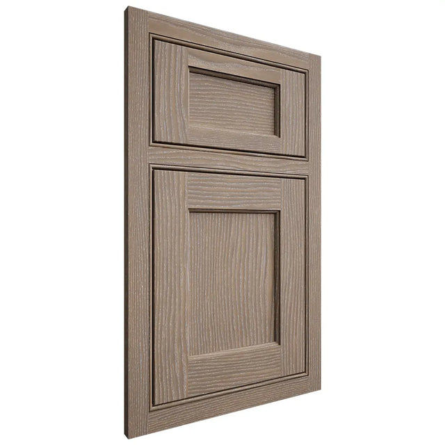 Shiloh Cabinetry Beaded Inset Square Flat White Oak Plain Cut Almond Door