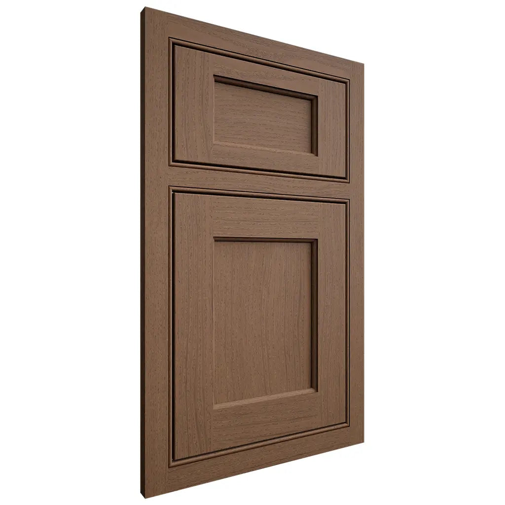 Shiloh Cabinetry Beaded Inset Square Flat White Oak Plain Cut Autumn Door
