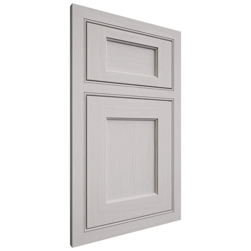 Shiloh Cabinetry Beaded Inset Square Flat White Oak Plain Cut Cotton Door