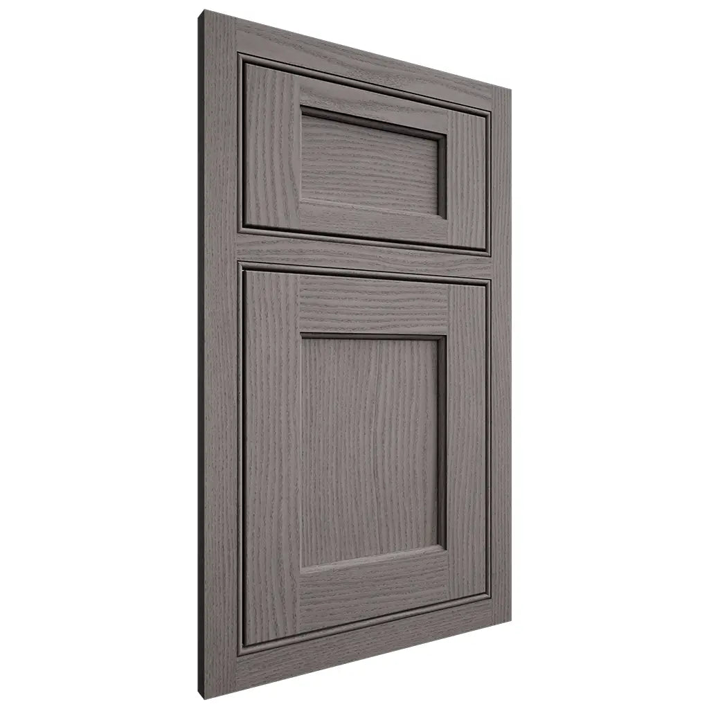 Shiloh Cabinetry Beaded Inset Square Flat White Oak Plain Cut Flagstone Door
