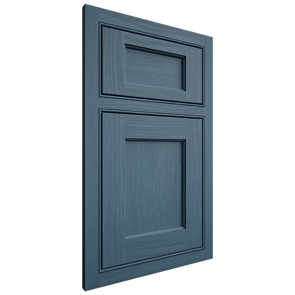 Shiloh Cabinetry Beaded Inset Square Flat White Oak Plain Cut Hudson Door