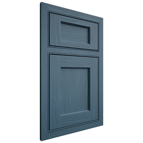 Shiloh Cabinetry Beaded Inset Square Flat White Oak Plain Cut Hudson Door