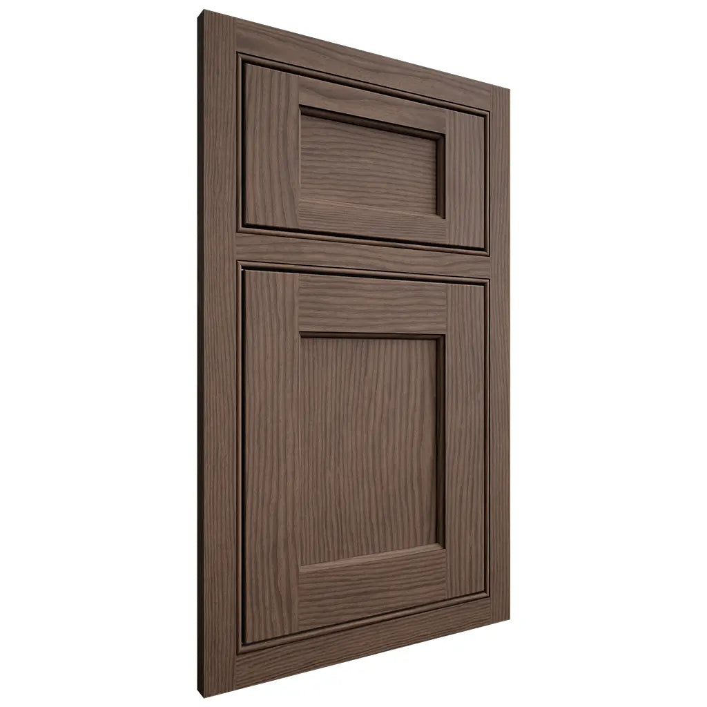 Shiloh Cabinetry Beaded Inset Square Flat White Oak Plain Cut Mineral Door