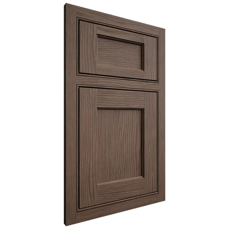 Shiloh Cabinetry Beaded Inset Square Flat White Oak Plain Cut Mineral Door