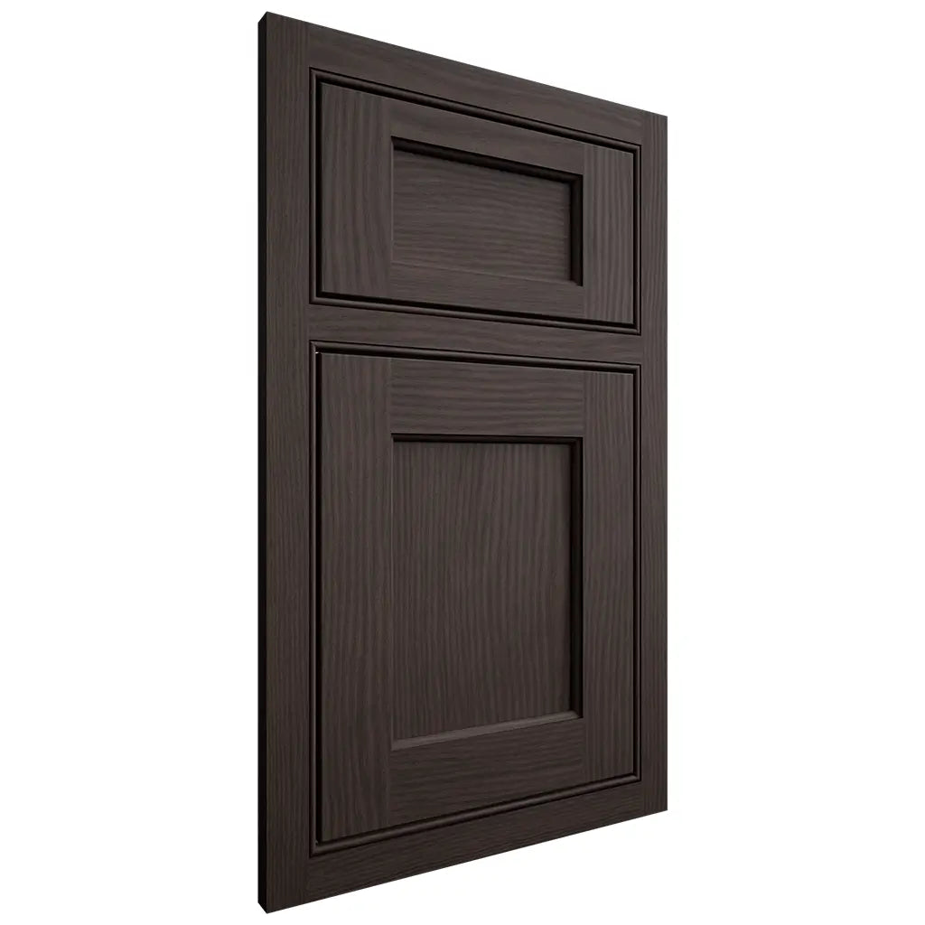 Shiloh Cabinetry Beaded Inset Square Flat White Oak Plain Cut Morel Door