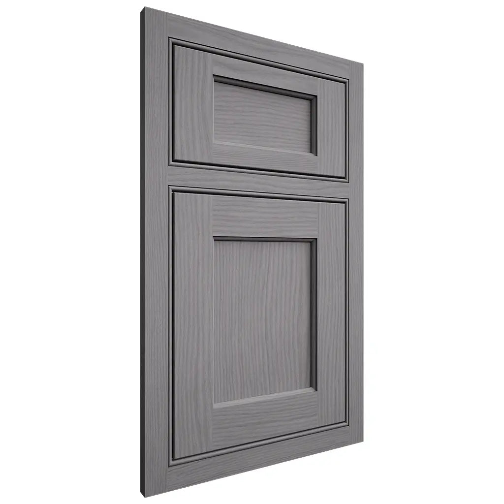 Shiloh Cabinetry Beaded Inset Square Flat White Oak Plain Cut Sterling Door