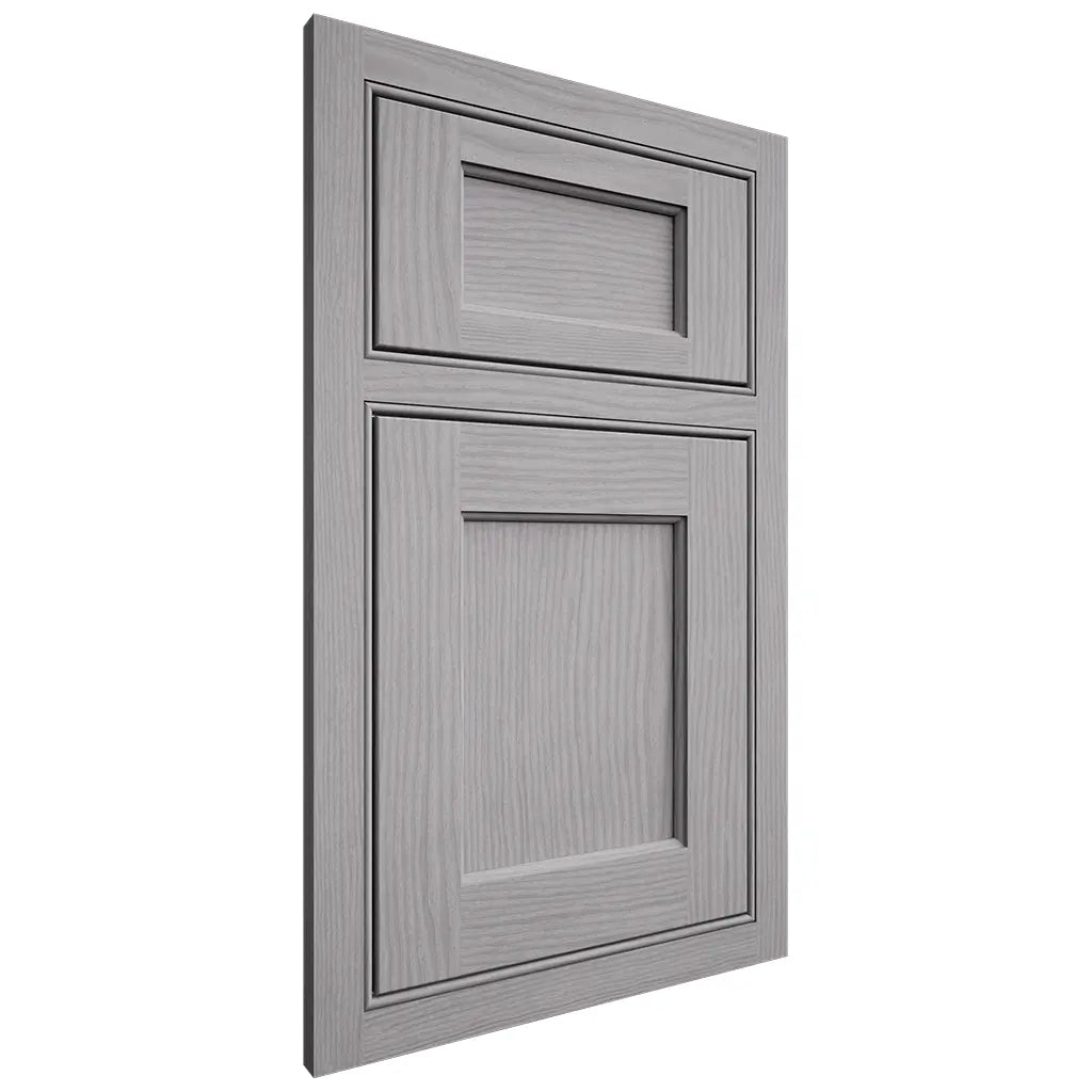 Shiloh Cabinetry Beaded Inset Square Flat White Oak Plain Cut Stratus Door