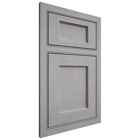 Shiloh Cabinetry Beaded Inset Square Flat White Oak Plain Cut Stratus Door