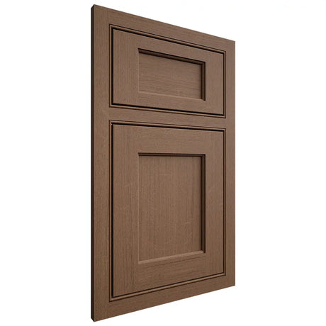 Shiloh Cabinetry Beaded Inset Square Flat White Oak Quarter Sawn Autumn Door