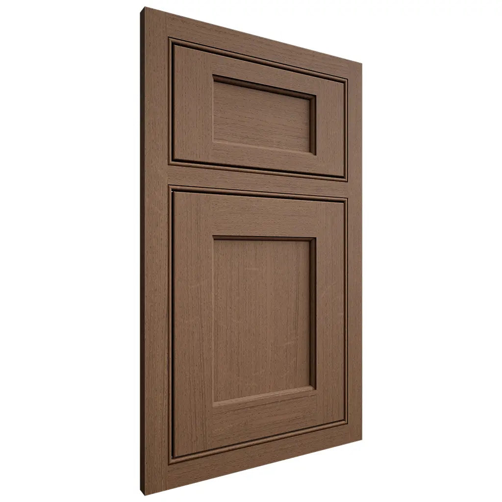 Shiloh Cabinetry Beaded Inset Square Flat White Oak Quarter Sawn Autumn Door