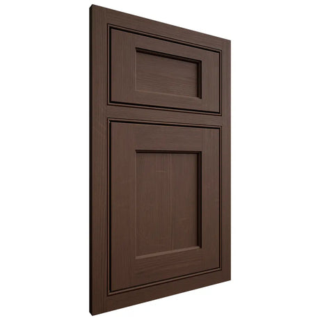 Shiloh Cabinetry Beaded Inset Square Flat White Oak Quarter Sawn Braun Door