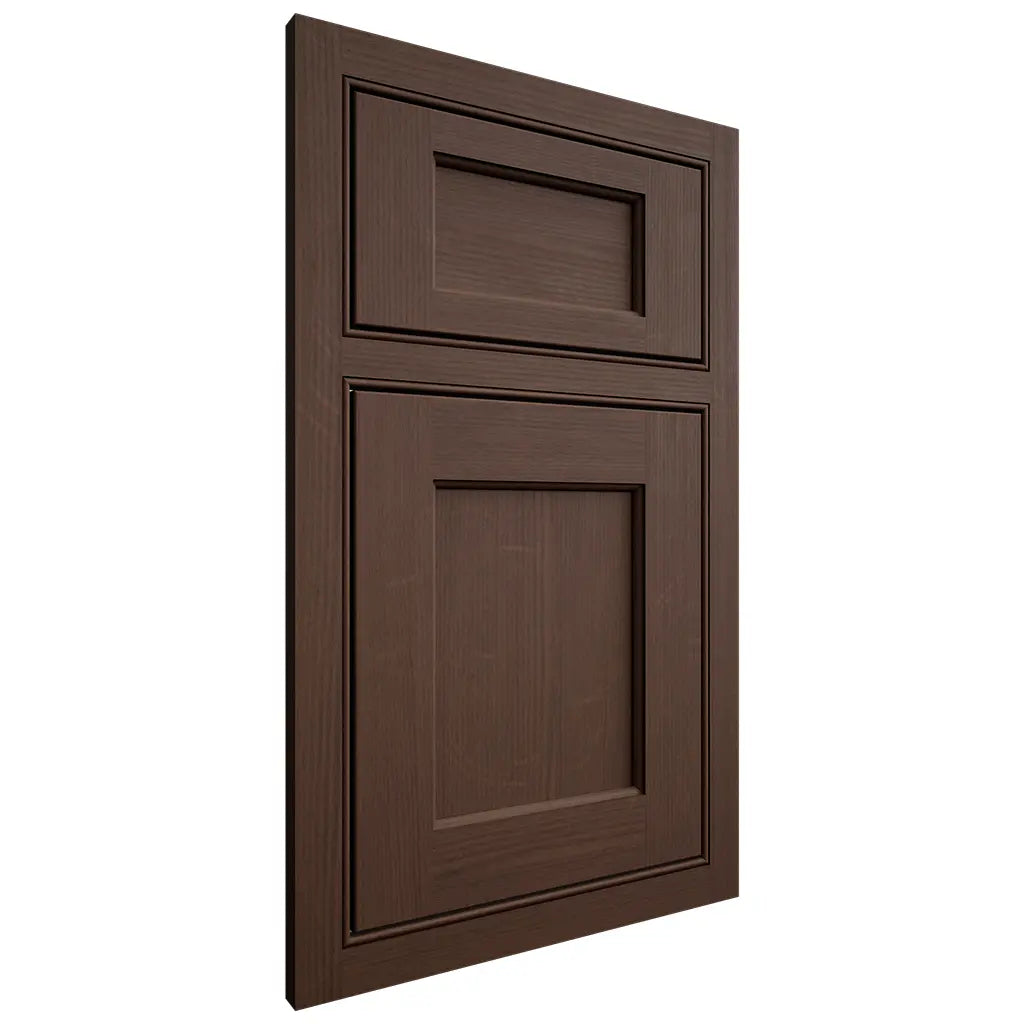 Shiloh Cabinetry Beaded Inset Square Flat White Oak Quarter Sawn Braun Door
