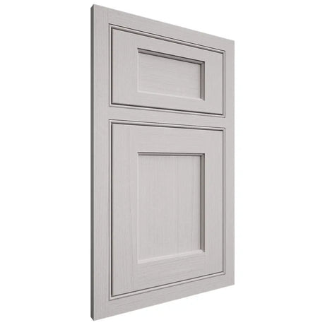 Shiloh Cabinetry Beaded Inset Square Flat White Oak Quarter Sawn Cotton Door