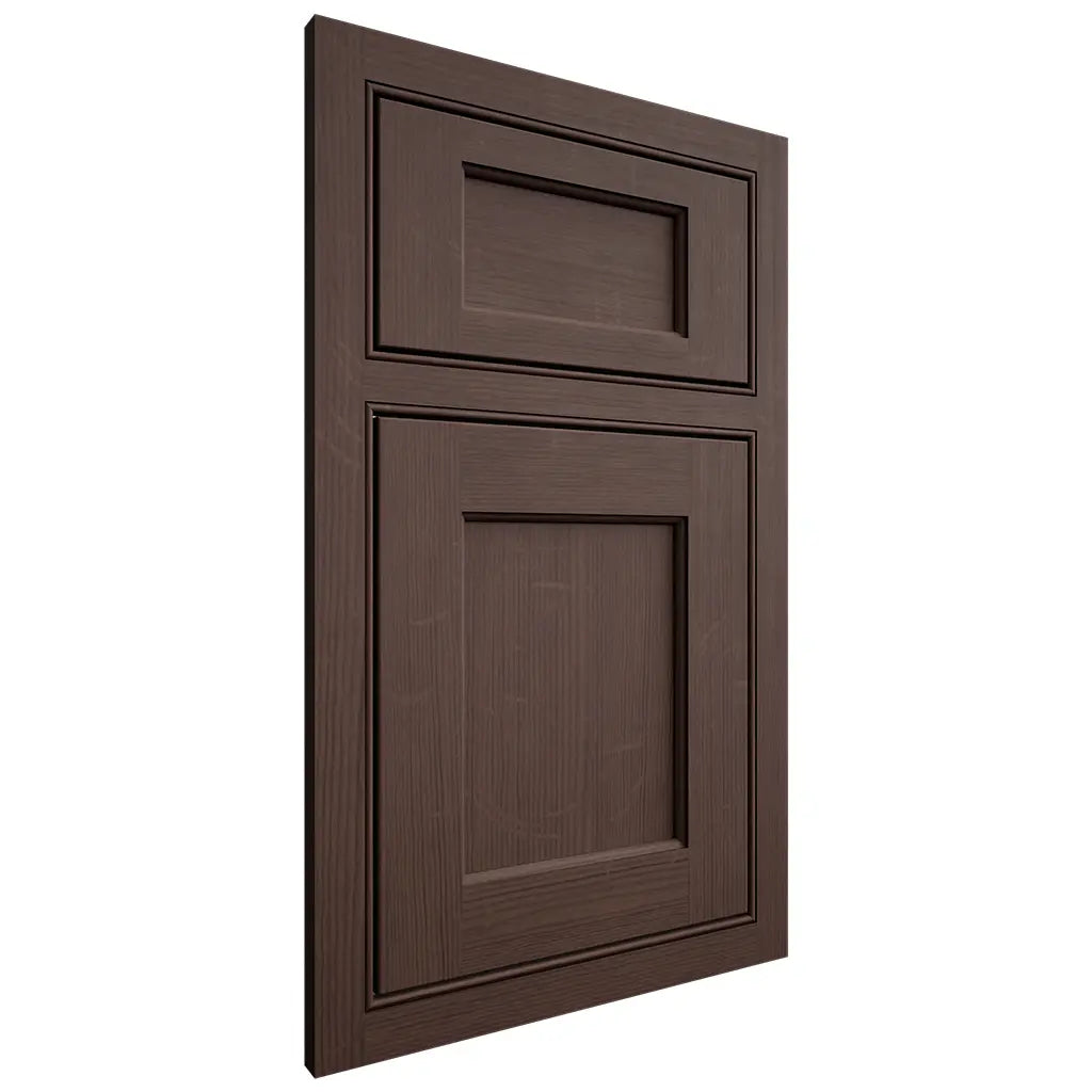 Shiloh Cabinetry Beaded Inset Square Flat White Oak Quarter Sawn Dusk Door