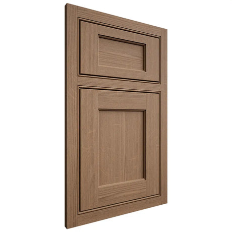 Shiloh Cabinetry Beaded Inset Square Flat White Oak Quarter Sawn Medium Door
