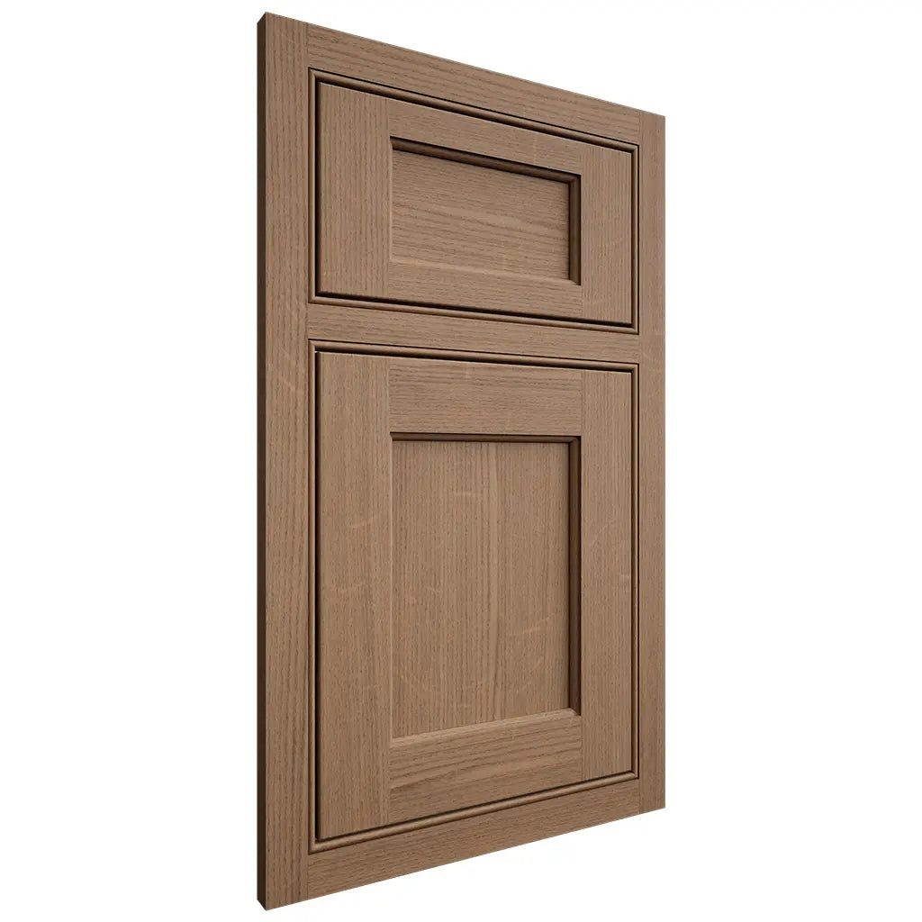 Shiloh Cabinetry Beaded Inset Square Flat White Oak Quarter Sawn Medium Door