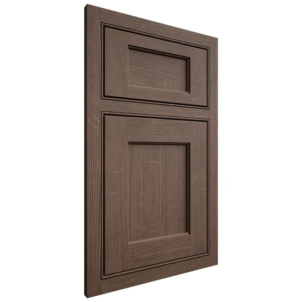 Shiloh Cabinetry Beaded Inset Square Flat White Oak Quarter Sawn Mineral Door