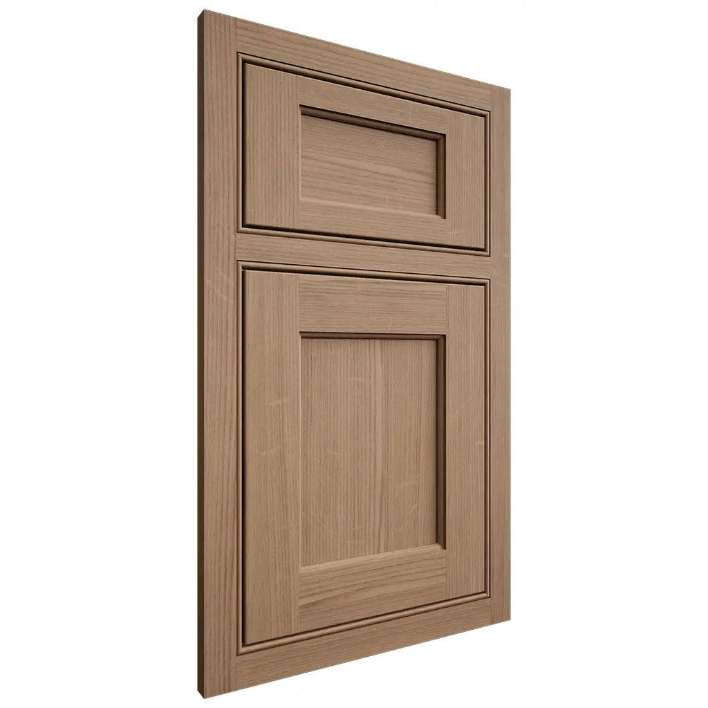 Shiloh Cabinetry Beaded Inset Square Flat White Oak Quarter Sawn Natural Door