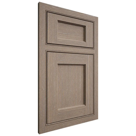 Shiloh Cabinetry Beaded Inset Square Flat White Oak Rift Cut Almond Door