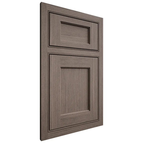 Shiloh Cabinetry Beaded Inset Square Flat White Oak Rift Cut Clay Door