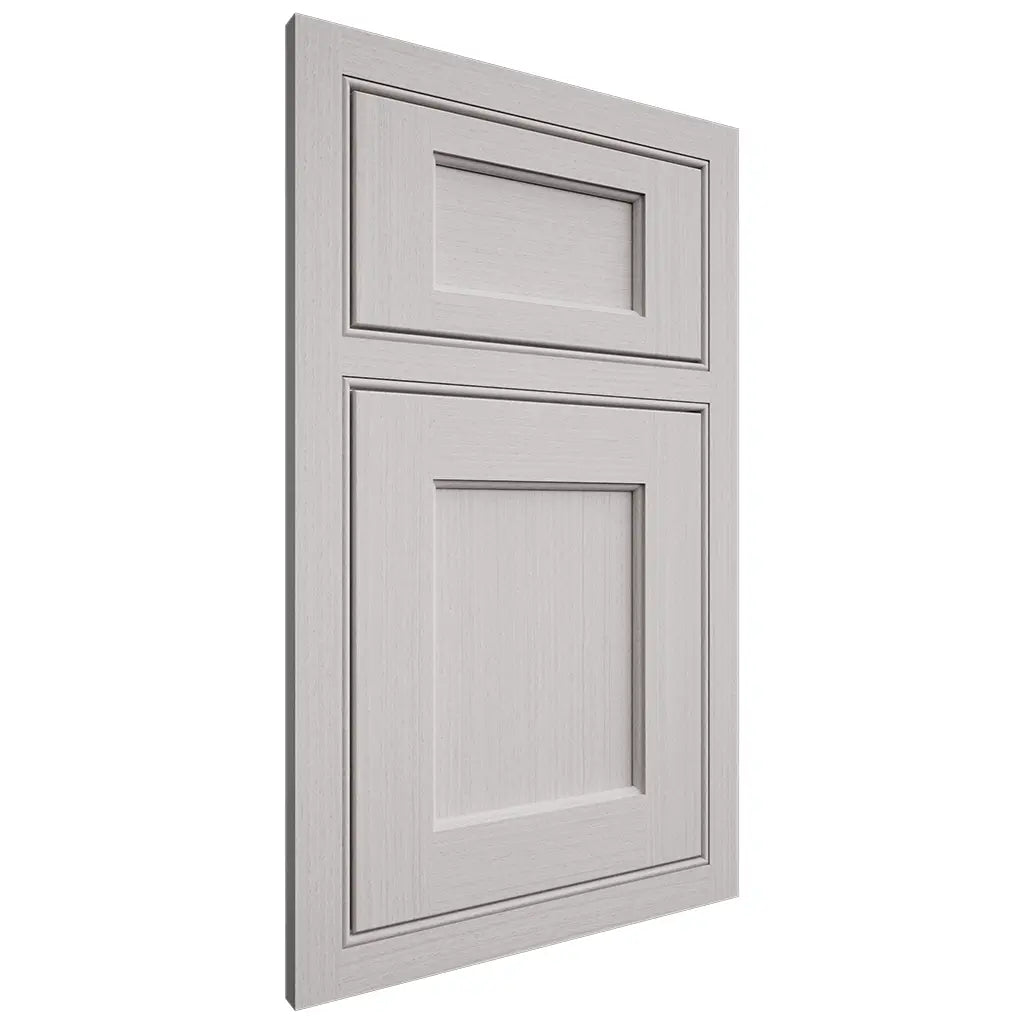 Shiloh Cabinetry Beaded Inset Square Flat White Oak Rift Cut Cotton Door