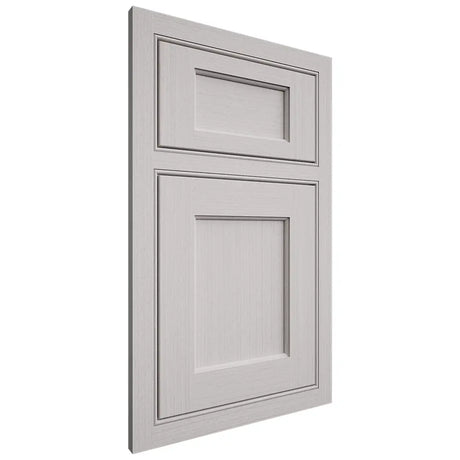 Shiloh Cabinetry Beaded Inset Square Flat White Oak Rift Cut Cotton Door