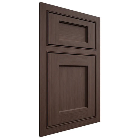 Shiloh Cabinetry Beaded Inset Square Flat White Oak Rift Cut Dusk Door