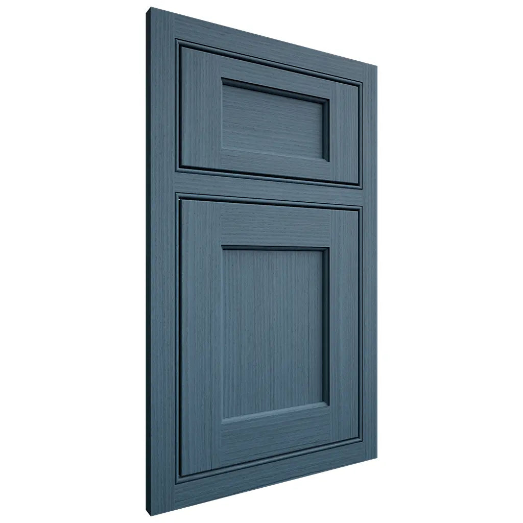 Shiloh Cabinetry Beaded Inset Square Flat White Oak Rift Cut Hudson Door