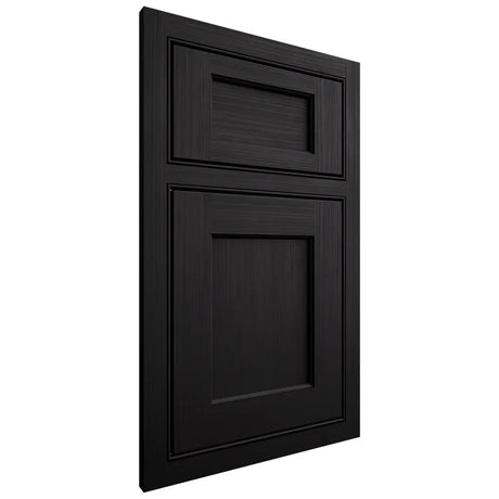 Shiloh Cabinetry Beaded Inset Square Flat White Oak Rift Cut Ink Door