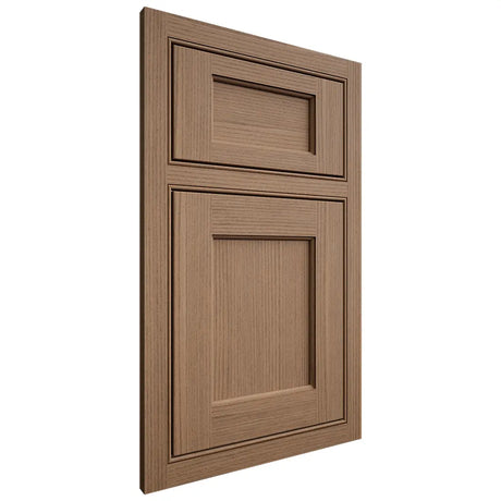Shiloh Cabinetry Beaded Inset Square Flat White Oak Rift Cut Medium Door
