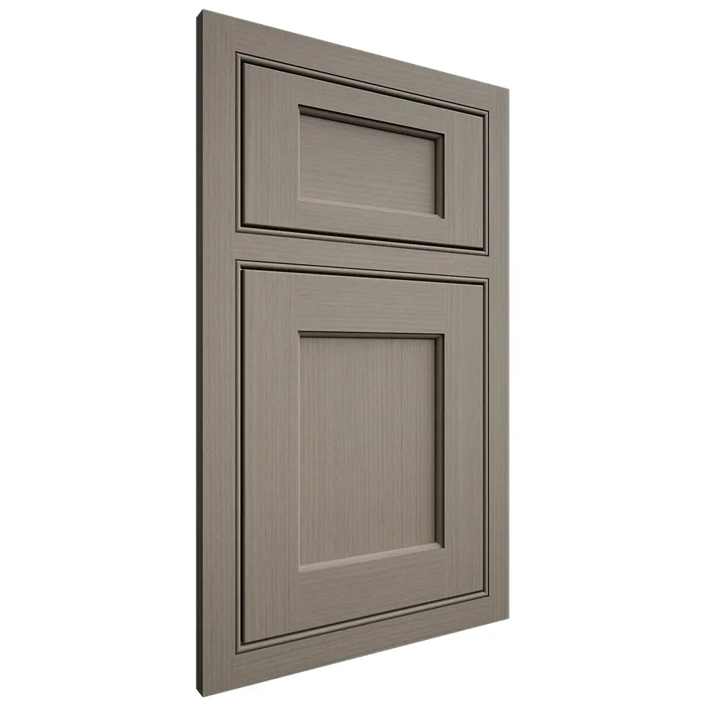 Shiloh Cabinetry Beaded Inset Square Flat White Oak Rift Cut Thyme Door