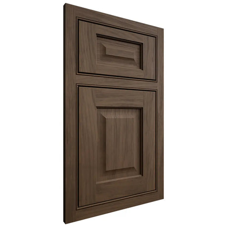 Shiloh Cabinetry Beaded Inset Square Raised Alder Plain Cut Caviar Door